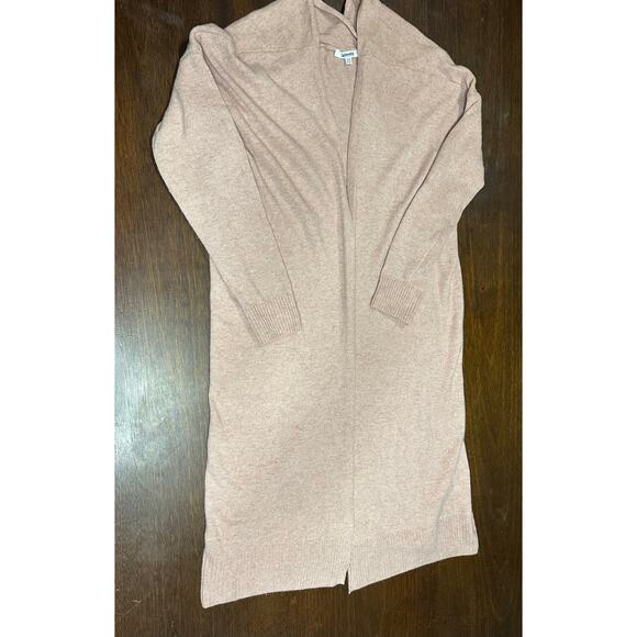 Cardigan Duster Sweater Cotton Wool Cashmere Blend Preppy Neutral Comfy Twee - Picture 1 of 10